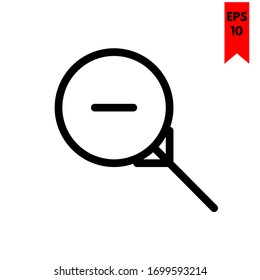 illustration of zoom flat icon