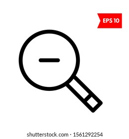 illustration of zoom out icon