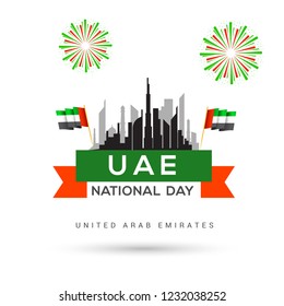 illustration,banner or poster for national day of UAE celebration.