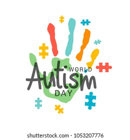 illustration,banner or poster of World autism awareness day.