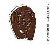 Illustration:Beautiful bear image, used in general work