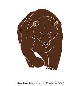 Illustration:Beautiful bear image, used in general work