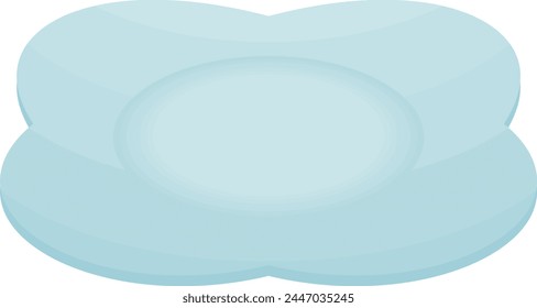 illustration:empty plate. Tableware.Isometric colorful illustration.
イラスト素材：空っぽの皿。食器。
