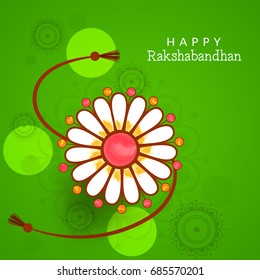 Illustration,greeting card of decorative rakhi for raksha bandhan background.