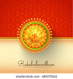 Illustration,greeting card of decorative rakhi for raksha bandhan background.