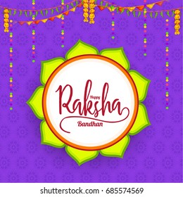 Illustration,greeting card of decorative rakhi for raksha bandhan background.