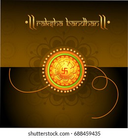 Illustration,greeting card of decorative rakhi for raksha bandhan background.