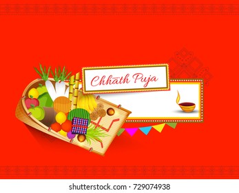 Illustration,Greeting Card Design For Festival Of Chhath Parv.