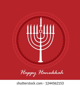 
Illustration,Greeting Card Or Invitation Card Design Happy Hanukkah.