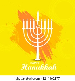 
Illustration,Greeting Card Or Invitation Card Design Happy Hanukkah.