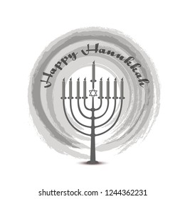 
Illustration,Greeting Card Or Invitation Card Design Happy Hanukkah.