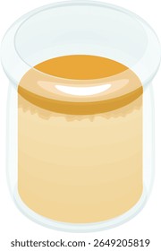 illustration:mango pudding Bottle.Full Color Clip Arts.