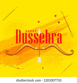 Illustration,Poster Or Banner For Happy Dussehra.