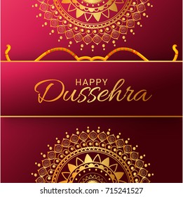 Illustration,Poster Or Banner For Indian Festival Of Dussehra.