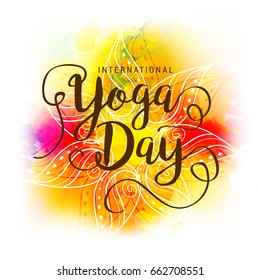 Illustration,Poster Or Banner Of International Yoga Day.