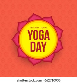 illustration,Poster Or Banner Of International Yoga Day.