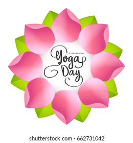 Illustration,Poster Or Banner Of International Yoga Day.