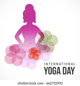 Illustration,Poster Or Banner Of International Yoga Day.