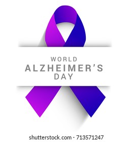 Illustration,Poster Or Banner Of World Alzheimer's Day.