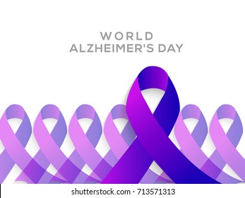 Illustration,Poster Or Banner Of World Alzheimer's Day.