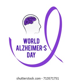 Illustration,Poster Or Banner Of World Alzheimer's Day.