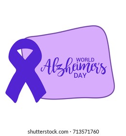 Illustration,Poster Or Banner Of World Alzheimer's Day.