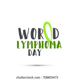 Illustration,Poster Or Banner Of World Lymphoma Awareness Day.