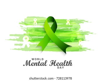 Illustration,Poster Or Banner Of World Mental Health Day.