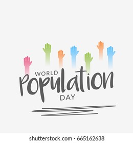 Illustration,Poster Or banner Of World Population day.