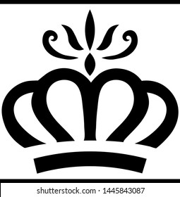 Illustration.Royal crown. Vintage design. Vector graphics.