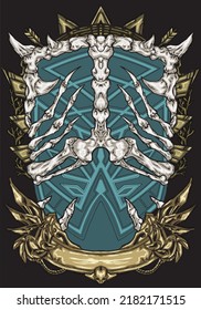 illustrations background isolated on black background for poster, t-shirt print, business element, social media content, blog, sticker, vlog, and card. vector illustration.                   