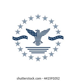 Illustrations backgrounds drawn to the celebration of the fourth of July, independence day USA. Vector background with symbols of the United States Happy independence day. Independence Day celebration