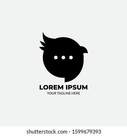 Illustrations Bird Flat Logo Vector
