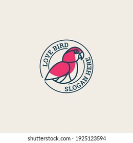 Illustrations of bird logo design concept.