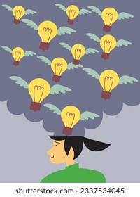 Illustrations for business, psychology, communication, poster and print purposes.