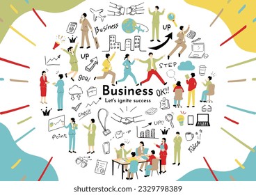 Illustrations for Business Scenes Material Collection