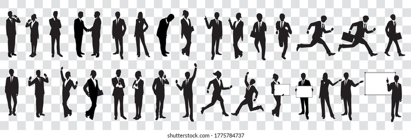 illustrations of Businessman Vector set