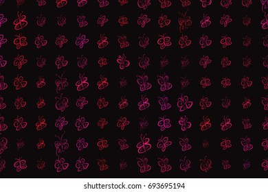 Illustrations of butterfly. Good for web page, wallpaper, graphic design, catalog, texture or background. Cartoon style vector graphic.