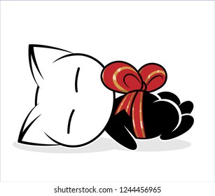 Illustrations of cat action logo on white background, Animals vector of isolated a cute cat icon