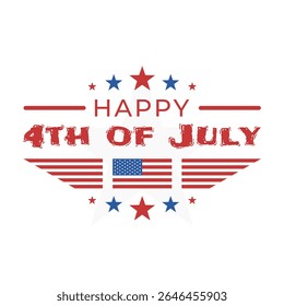 Illustrations to Celebrate US Independence Day 4th of July. Fourth of July Design.