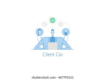 Illustrations ceo header. Finance concept illustration. Mascot hero. Isolated background. Business team. Business meeting. Cute employer. illustration businessman header.