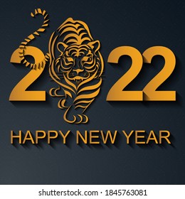 Illustrations for Chinese New Year 2022, year of the Tiger. Lunar new year 2022. Chinese new year background, banner, greeting card