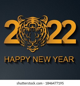 Illustrations for Chinese New Year 2022, year of the Tiger. Lunar new year 2022. Chinese new year background, banner, greeting card