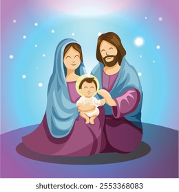 Ilustrações do Natal e cena da Natividade