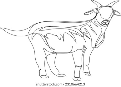The illustrations and clipart. an outline sketch of goat	
