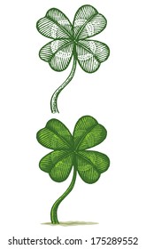 Illustrations of clovers