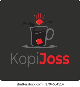 Ilustraciones de la bebida del café. Icono vector de material.