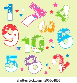 The illustrations are colorful figures on a yellow background