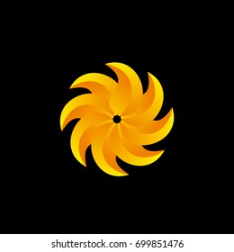 illustrations of colour logo marks and symbols