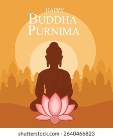illustrations commemorating Buddha Purnima, the celebration of Gautama Buddha's birth, enlightenment, and death